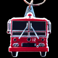 Enameled Engine 51 key chain